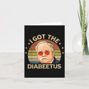 Retro Hat Den Diabeetus Lustige Diabetes Typ 1 2 Karte