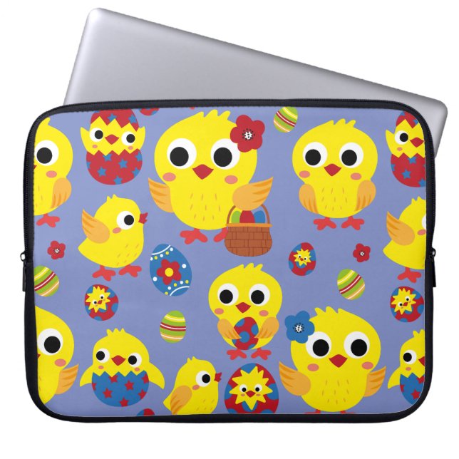 Retro Hatch Ostereier Laptopschutzhülle (Vorderseite)