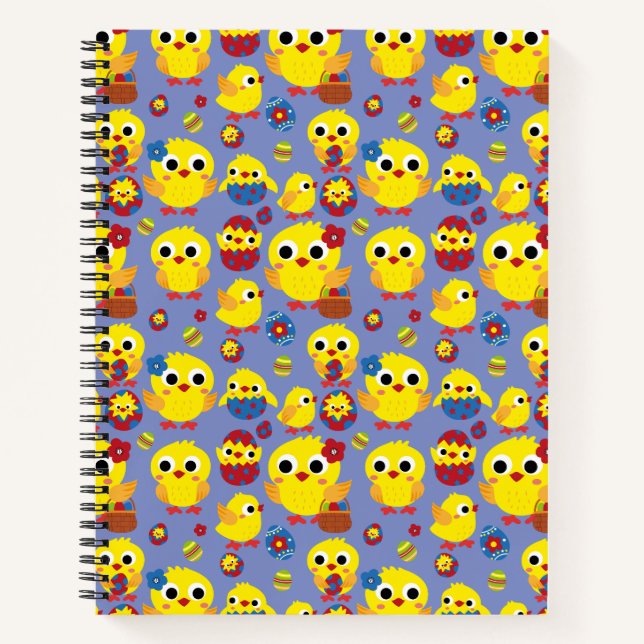 Retro Hatch Ostereier Notizbuch (Vorderseite)