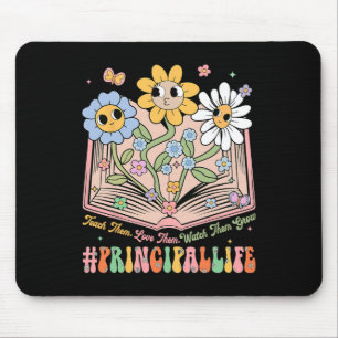 Retro Hauptblumen Lehr sie sie lieben Beobachten Mousepad