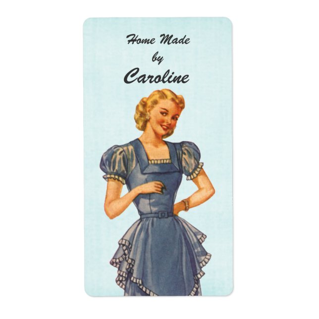 Retro Hausfrau bringt dir Goodies (Vorne)