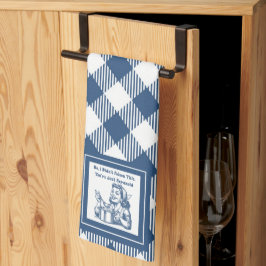 Retro Hausfrau Funny Kariert Kitchen Handtuch