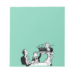 Retro Hausfrau Notizblock