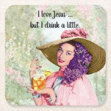 Retro Hausfrau Sun Hat Cocktail Blume