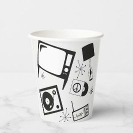 Retro, Haushaltsdesigns Pappbecher