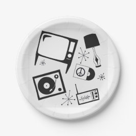 Retro, Haushaltsdesigns Pappteller