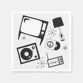 Retro, Haushaltsdesigns Serviette