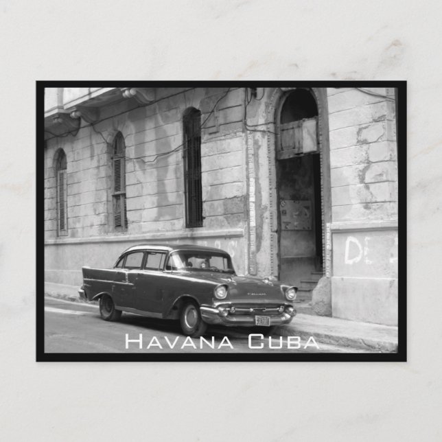 Retro-Havanna-Auto Postkarte (Vorderseite)