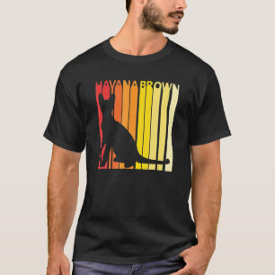 Retro-Havanna-Braun-Katzenrasse Besitzer Gi T-Shirt