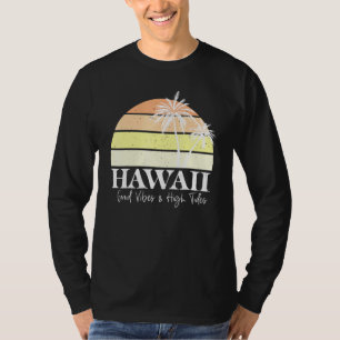 Retro Hawaii Hawaiian Sommer Strand Tropischer Url T-Shirt