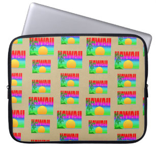 Retro Hawaii Sunset Beach Laptopschutzhülle