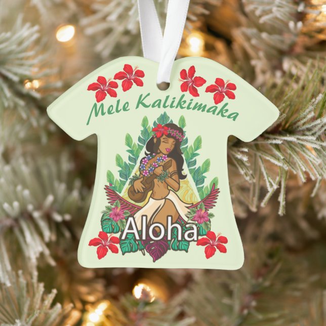 Retro Hawaiian Hula Dancer Ornament (Baum)
