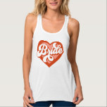 Retro Heart Babe Bride Individuelle Name Bachelore Tank Top<br><div class="desc">Retro Heart Babe Bride Individuelle Name Bachelorette Tank Top</div>