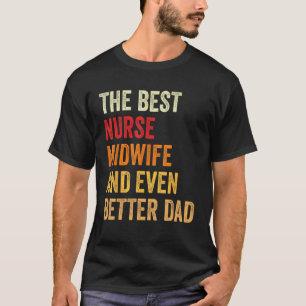 Retro Hebamme und noch besserer Vater T-Shirt