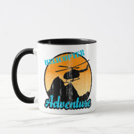 Retro Helicopter Adventure Tasse
