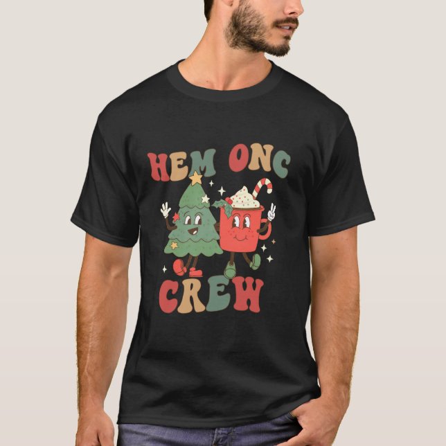 Retro Hem Onc Crew Hämatologie Onkologie Krankensc T-Shirt (Vorderseite)