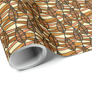 Retro-Herbst-Geschenkpapier Geschenkpapier