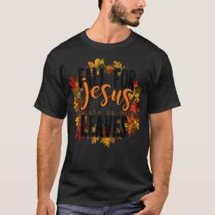 Retro-Herbstlaub Herbst Christliches Sprichwort Re T-Shirt