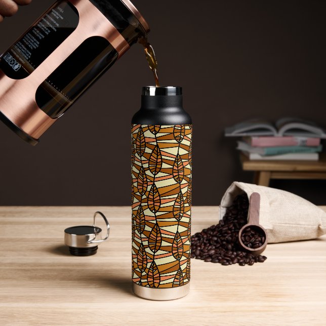 Retro Herbstwasserflasche Trinkflasche (Kaffee)