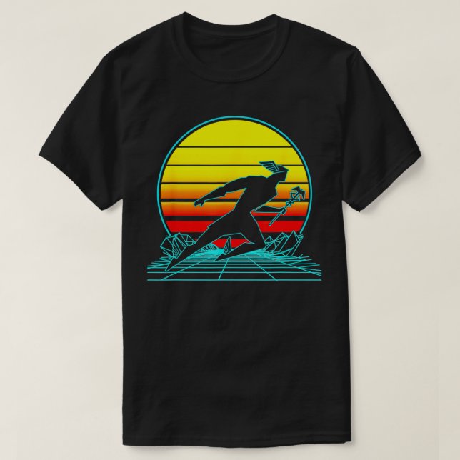 Retro Hermes God T-Shirt (Design vorne)