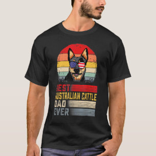 Retro-Herren Bestes Australisches Vieh Dad Ever Va T-Shirt