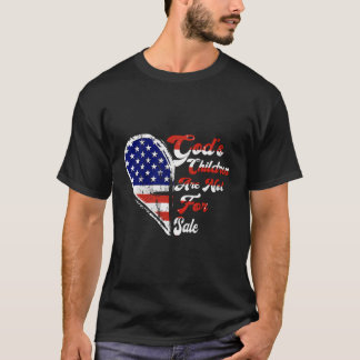 Retro Herz Gottes Kinder sind nicht zum Verkauf am T-Shirt