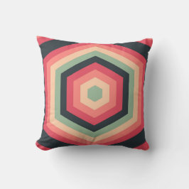 Retro Hex Puls Kissen