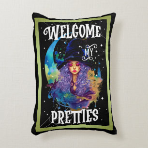 Retro Hexe Beauty Halloween Dekokissen