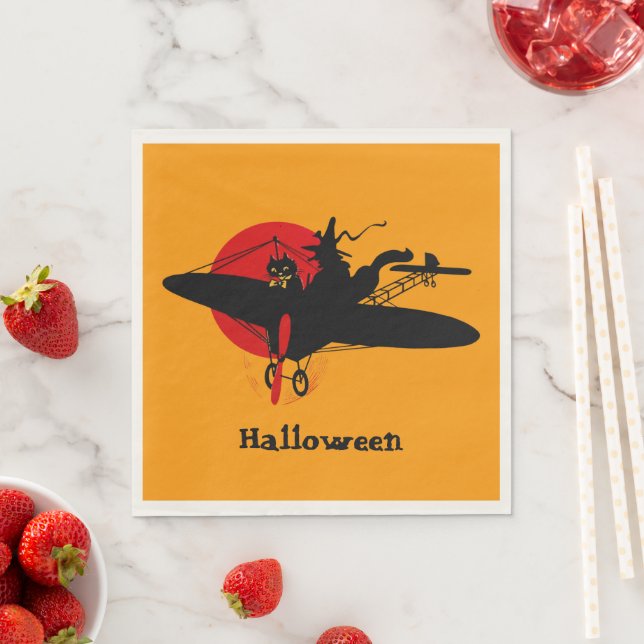 Retro-Hexen-Partyservietten Serviette (Beispiel)