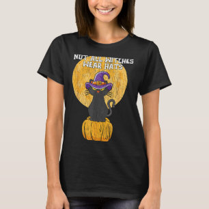 Retro Hexen tragen keine Hüte Schwarze Katze Mutte T-Shirt