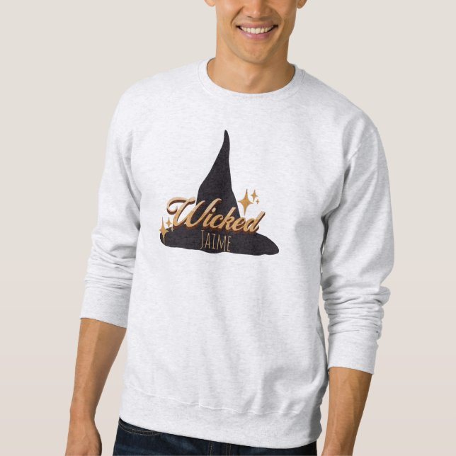 Retro Hexenhutname Sweatshirt (Vorderseite)