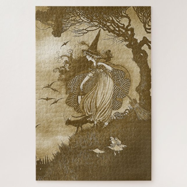 Retro Hexenpuzzle (Vertikal)