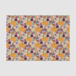 Retro Hintergrund vom Frischgemüse Seidenpapier