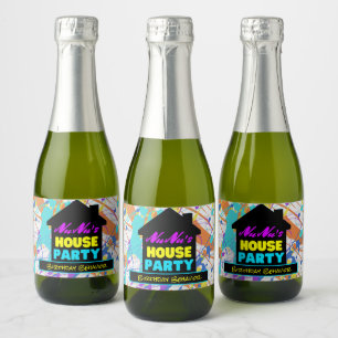 Retro Hip Hop Theme House Party farbenfroh