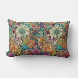 Retro Hippie: Daisy Lumbar Pillow Lendenkissen