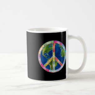 Retro Hippie Freiheit Friedenszeichen 60er 70er Ke Kaffeetasse