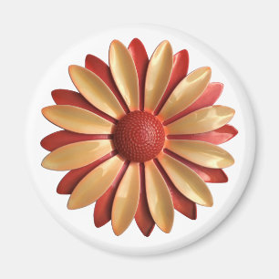 Retro-Hippie-Gänseblümchen-Blume - Florale Frühlin Magnet