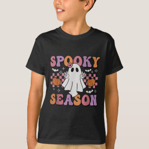Retro Hippie Halloween Niedlich Ghost Spooky Seaso T-Shirt