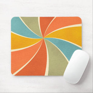 Retro-Hippie-Mischlack-Stil-Swirbel-Muster Mousepad