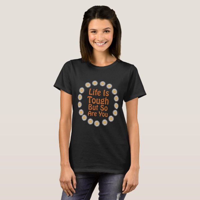 Retro Hippie positives Zitat T-Shirt (Vorne ganz)