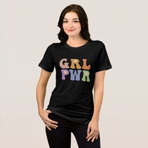 Retro Hippie positives Zitat Tri-Blend Shirt