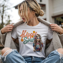 Retro Hippie Seele Tri-Blend Shirt