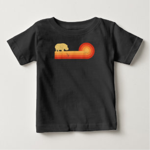 Retro Hippopotamus 60er 70er Hippo Baby T-shirt