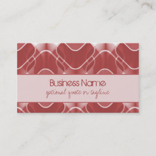 Retro Hipster Business Card, rot Visitenkarte