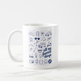 Retro-Hobbys und Reise-Ästhetik Kaffeetasse