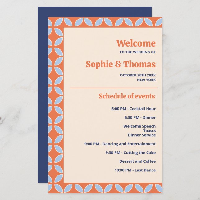 Retro-Hochzeit Mitte des Jahrhunderts (Vorne/Hinten)