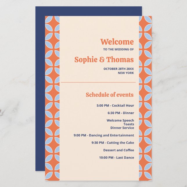 Retro-Hochzeit Mitte des Jahrhunderts (Vorne/Hinten)