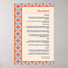 Retro-Hochzeit Mitte des Jahrhunderts Poster