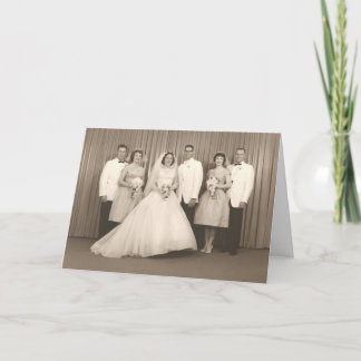 Retro-Hochzeitkarte Karte