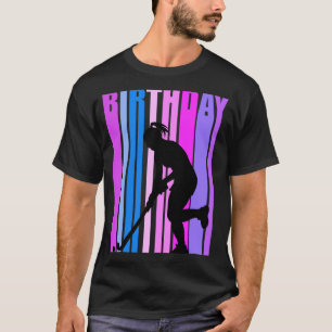 Retro Hockey Damen Birthday Field Hockey Squad Co T-Shirt